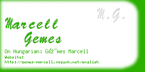 marcell gemes business card